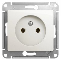 Розетка 1гн с/п б/з Перлам Glossa GSL000641(20/160)