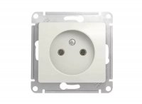 Розетка 1гн с/п б/з Белый Glossa GSL000141 (20/160) купить в каталоге интернет магазина СМИТ с доставкой по Улан-Удэ