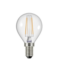 Лампа светодиодная шар P45 E14 15Вт теплый свет филамент (нитевидная) прозр. General LOFT