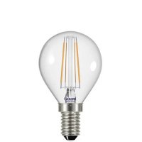 Лампа светодиодная шар P45 E14 15Вт теплый свет филамент (нитевидная) прозр. General LOFT